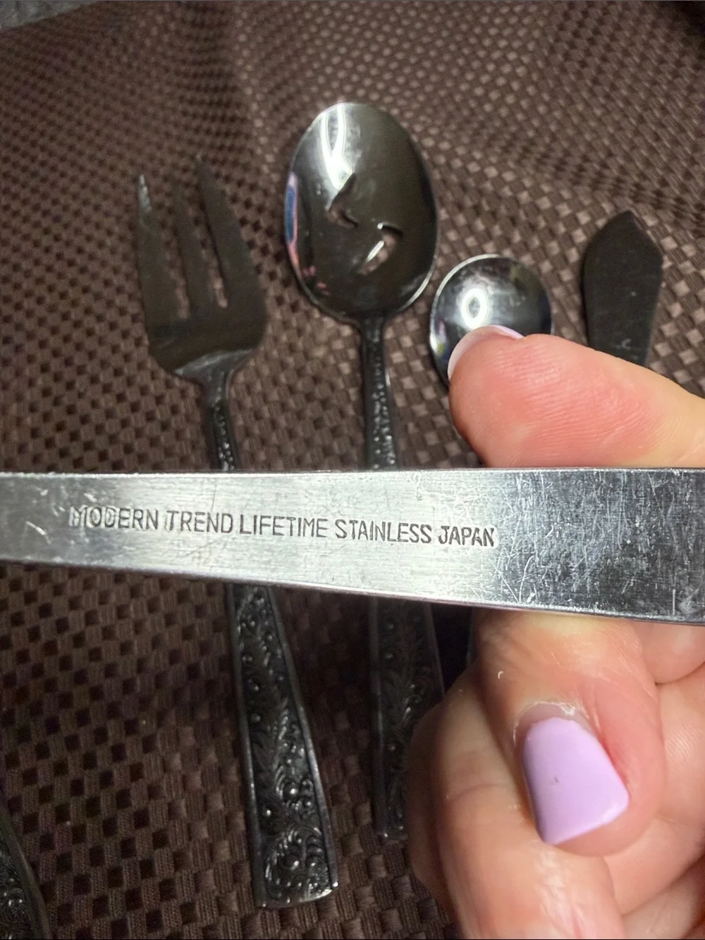 Vintage MODERN TREND LIFETIME STAINLESS JAPAN 6 serving piece set